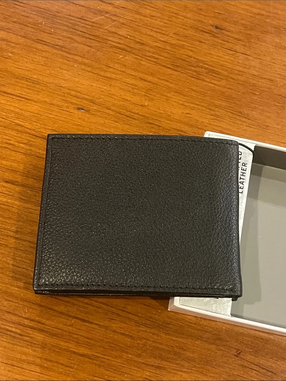 Kenneth Cole Reaction Leather Bifold Wallet with ID Holder black new